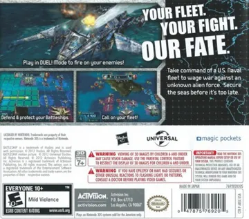 Battleship (Usa) box cover back